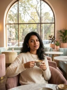 Luxury Cafe Influencer Aesthetic Prompt