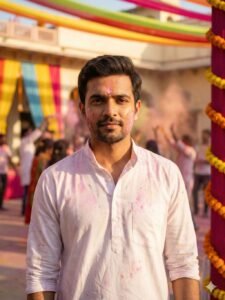 Royal Traditional Holi Maharaja Style Prompt