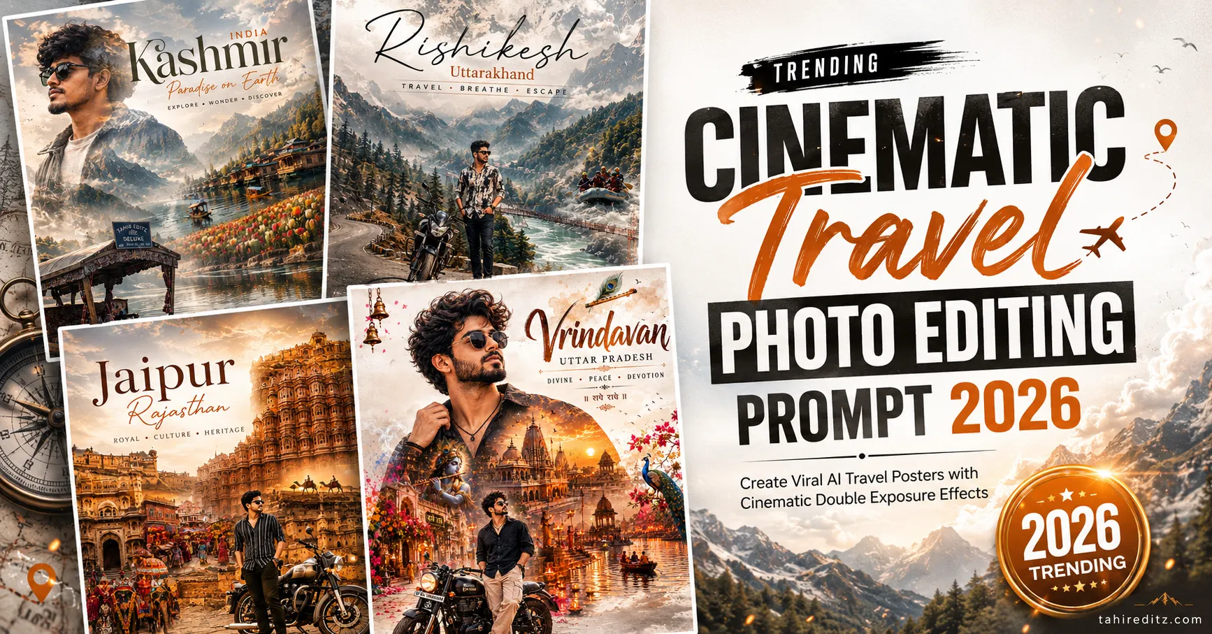 Trending Cinematic Travel Photo Editing Prompt