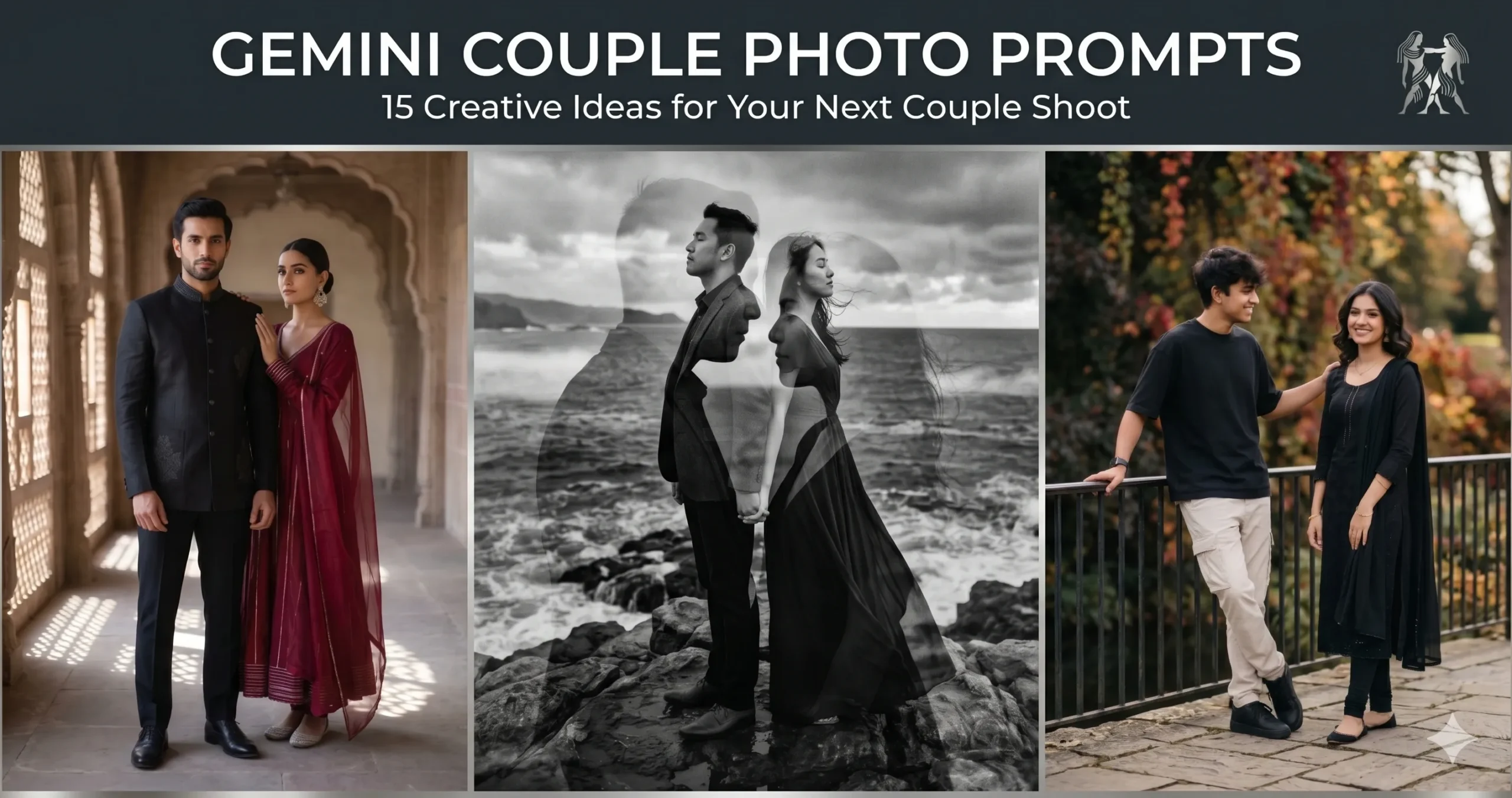 Gemini Couple Photo Prompts