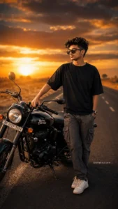 Royal Enfield Sunset Highway Portrait