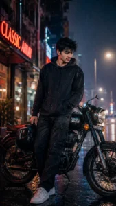 Rainy Night Royal Enfield Cinematic Edit