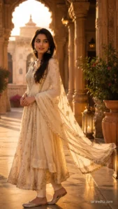 Luxury Palace Courtyard Suit Portrait