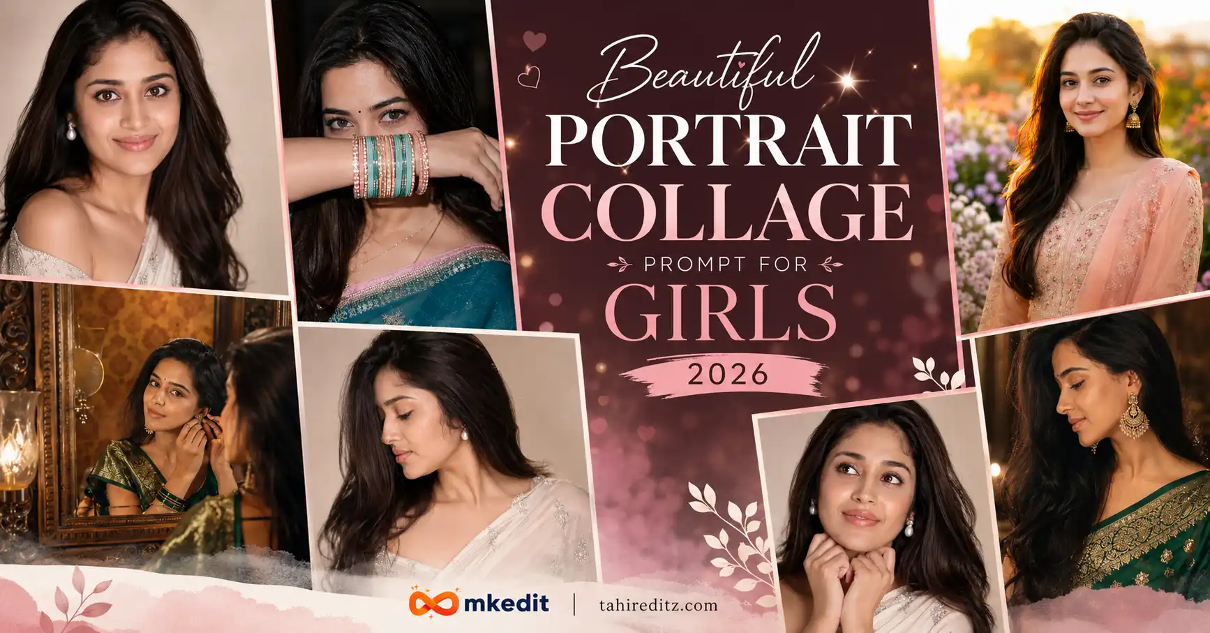 Beautiful Portrait Collage Prompt For Girls 2026