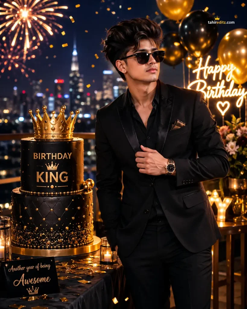 Modern Birthday King Photoshoot