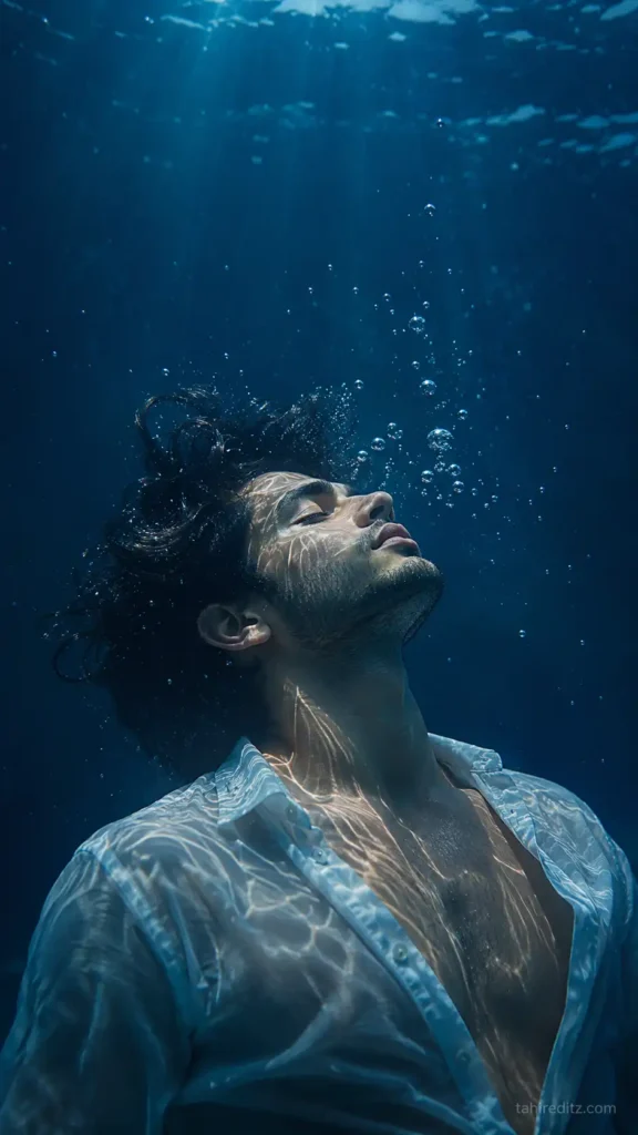 Cinematic Underwater Photo Editing Prompt