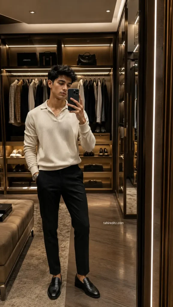 Five-Star Hotel Mirror Portrait