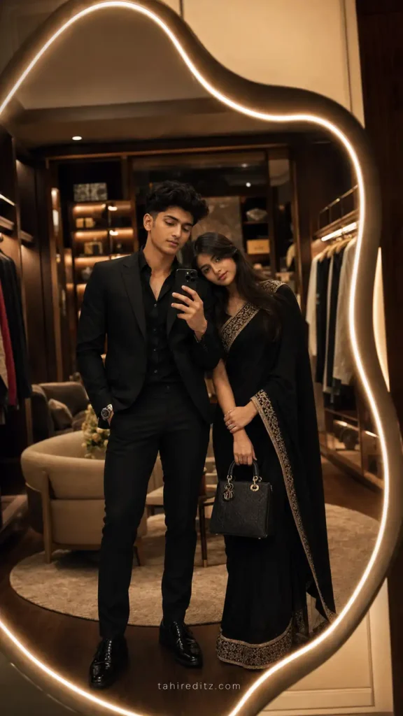 Luxury Couple Mirror Selfie