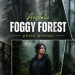 Misty Forest Wooden Bridge Portrait