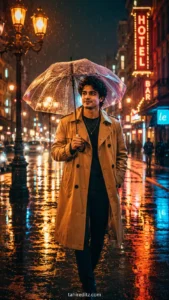 Cinematic Rainy Street Portrait