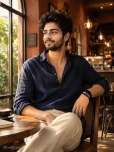 Luxury Café Editorial Portrait
