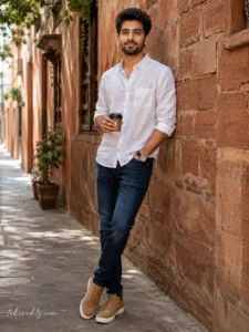 Cinematic Brick Wall Lifestyle Portrait