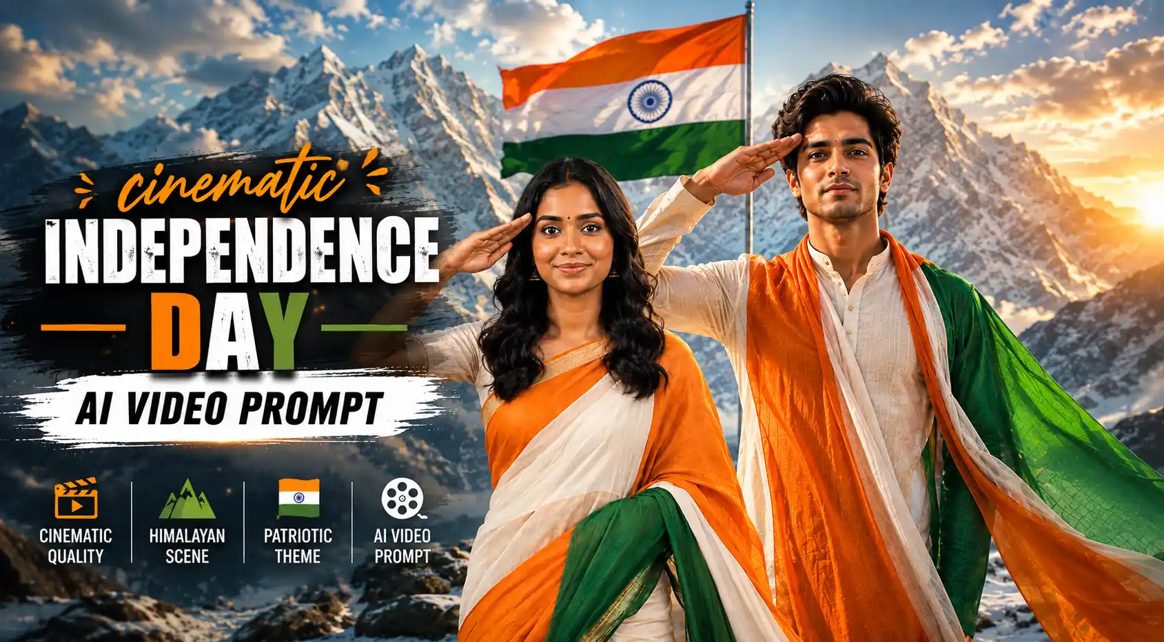 cinematic Independence Day AI video prompt