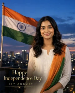Modern Rooftop Independence Day Portrait